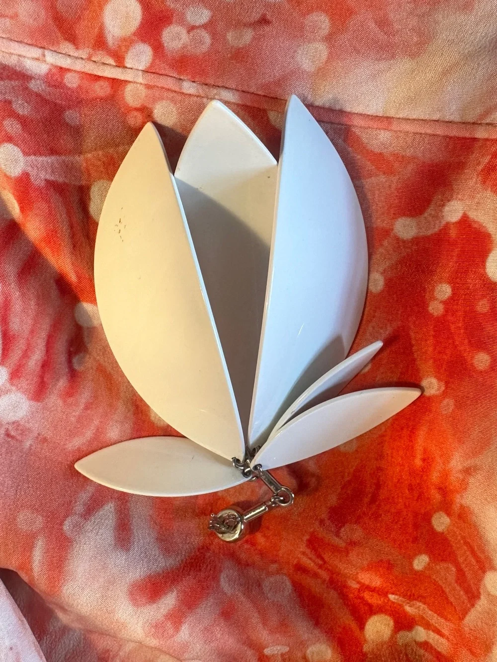 Proenza Schouler Silver-White Petal Drop Earrings - Women's Accessories
